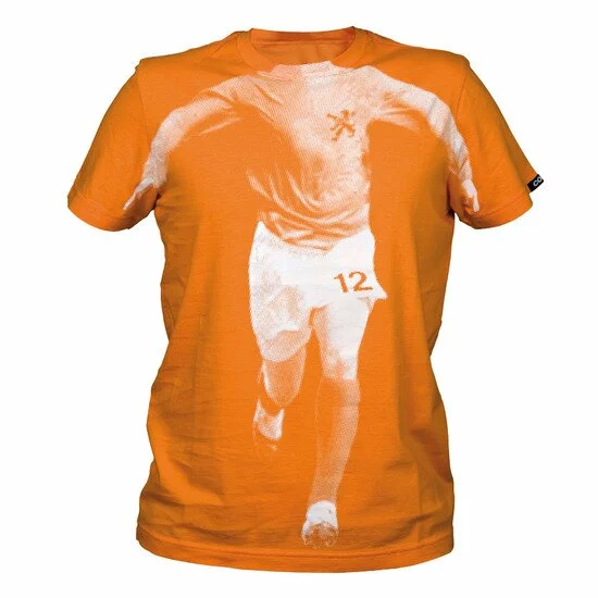 ORANJE T-shirt Copa met afbeelding Speler Maat L